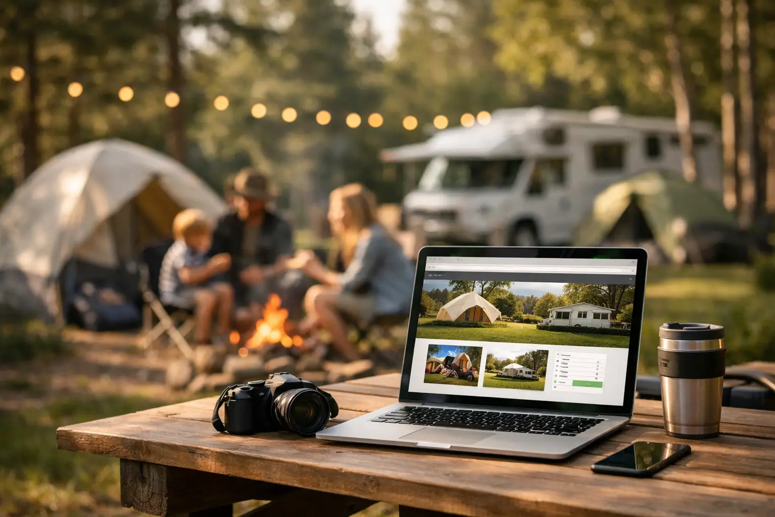 Camping with online booking made easy