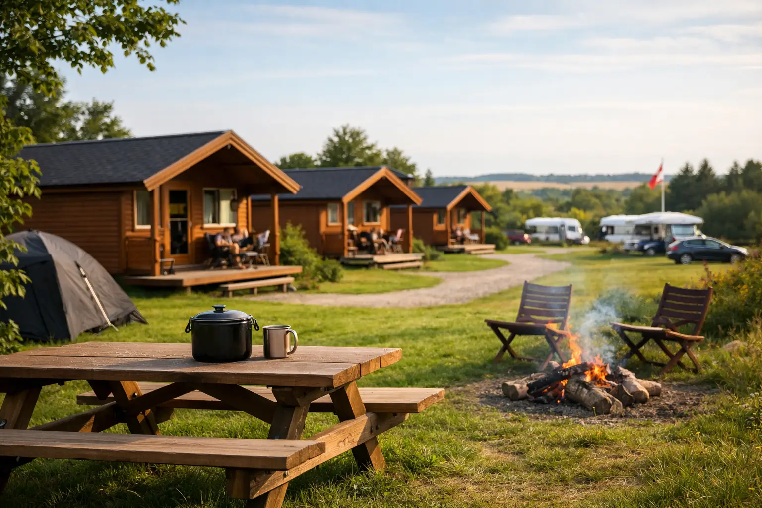 Campingplads med hytter i Nordjylland