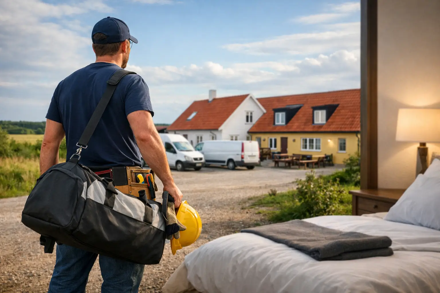 Overnachting voor vakmensen in Noord-Jutland