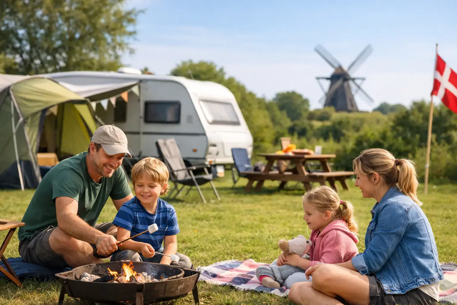 Gids voor kamperen met kinderen in Denemarken
