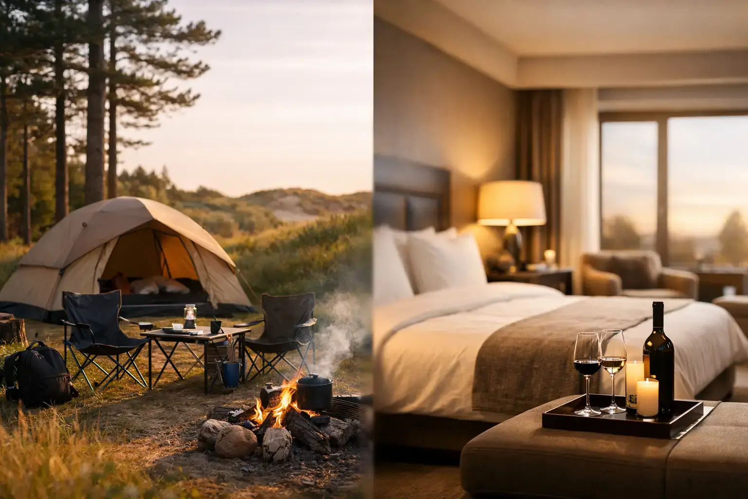 Camping of hotel in Noord-Jutland?